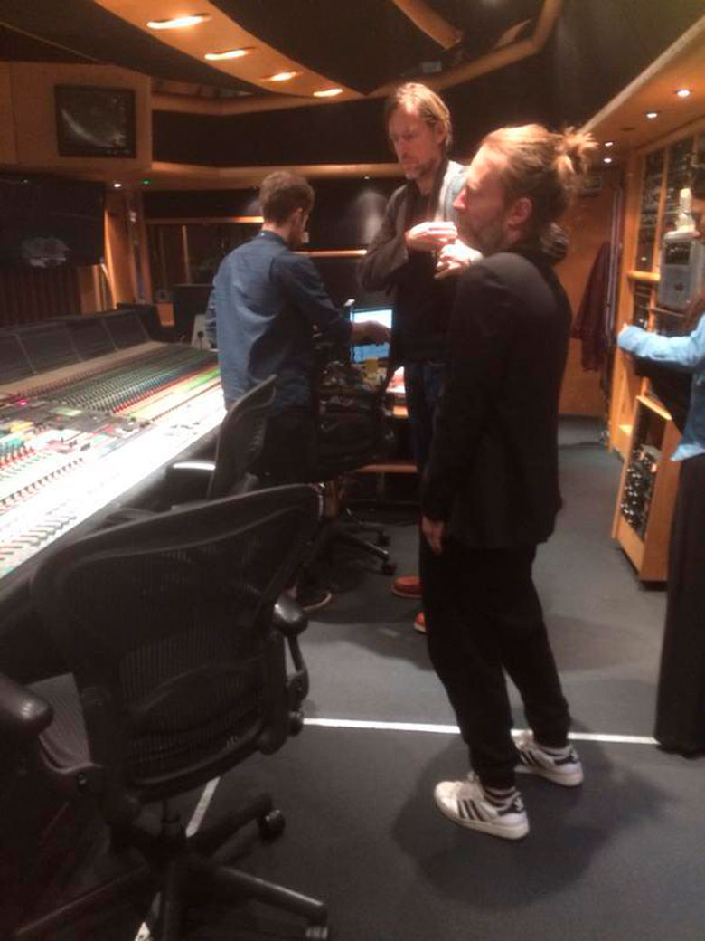 radiohead in studio 2015